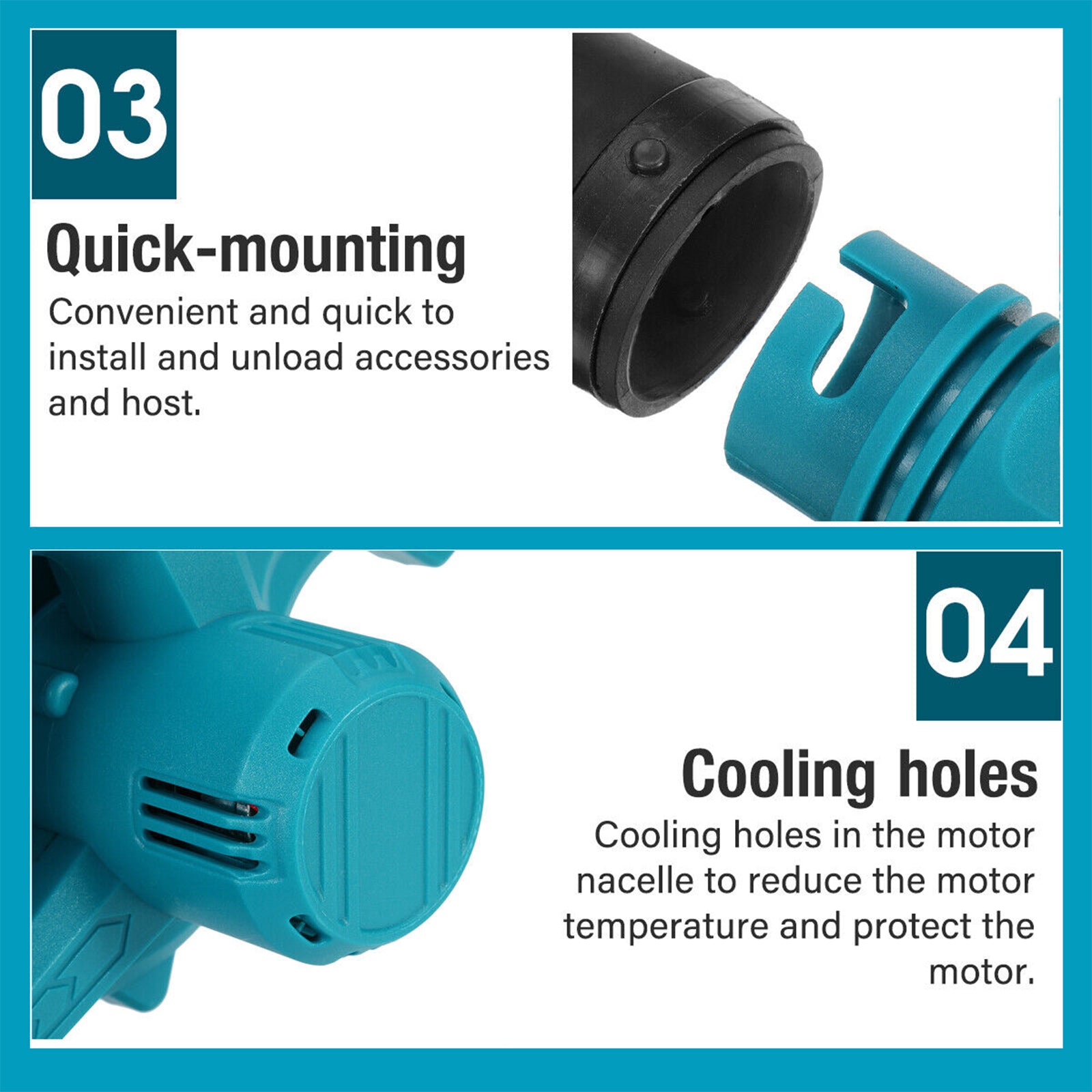 2-in-1 Cordless Electric Leaf Blower w/ 1 Battery Dust Remove Vacuum Cleaner Home Car 4