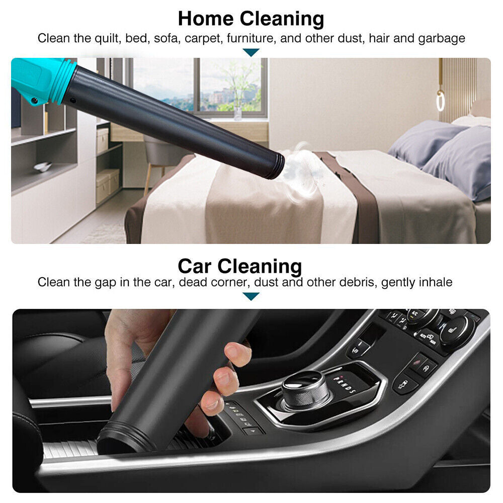 2-in-1 Cordless Electric Leaf Blower Dust Suction Vacuum Cleaner With 2 Battery 5
