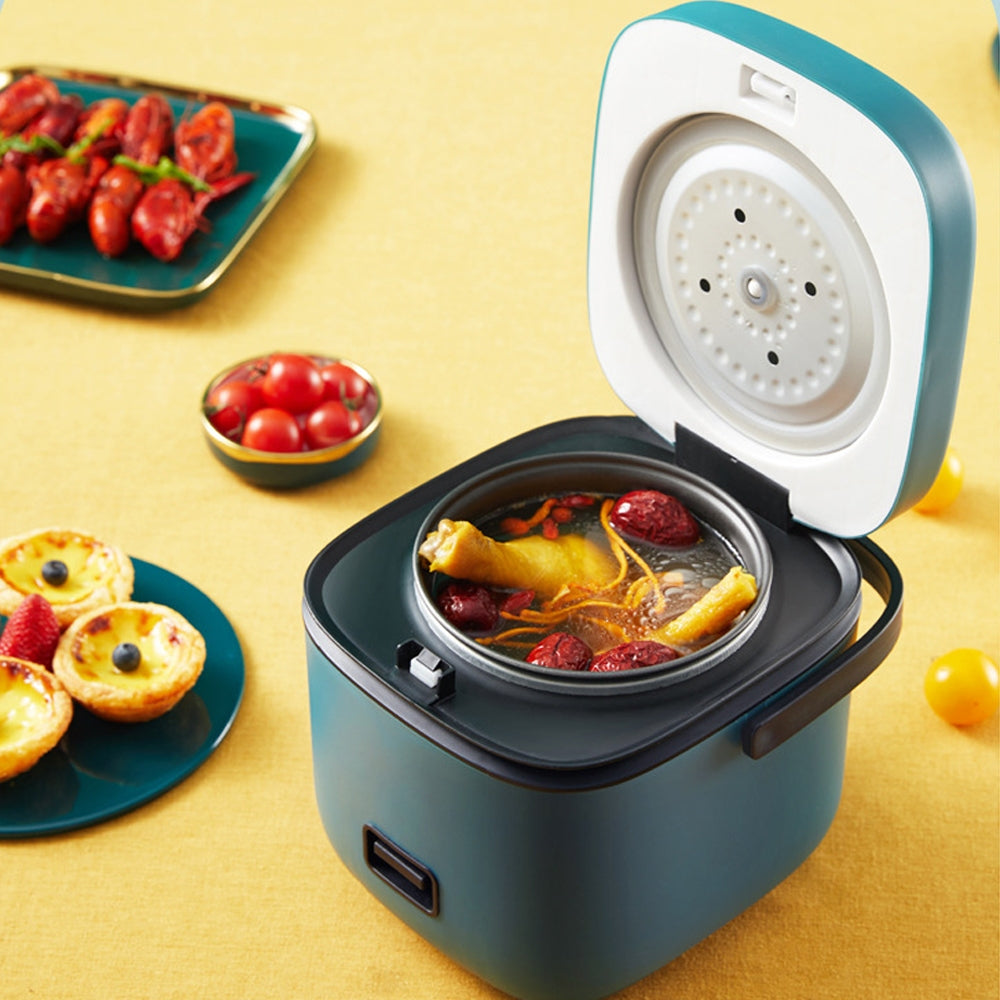 1.2L Mini Rice Cooker Travel Small Non-stick Pot For Cooking Soup Rice Stews 7