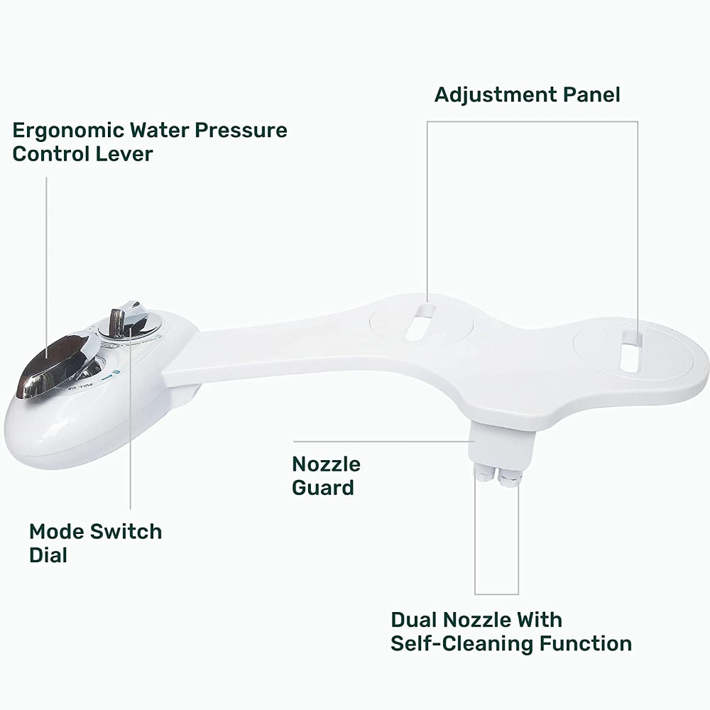 Toilet Bidet Seat Spray Hygiene Water Wash Clean Sanitation Bathroom Attachment 4