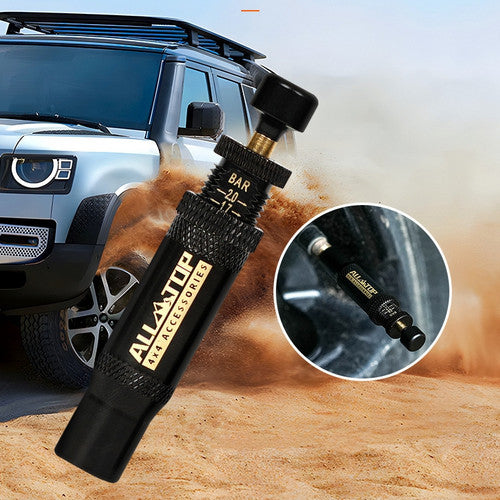 Adjustable Auto-Stop Tire Deflator Valve Kit 10-30 PSI 4PCS Screw-on for Offroad 4