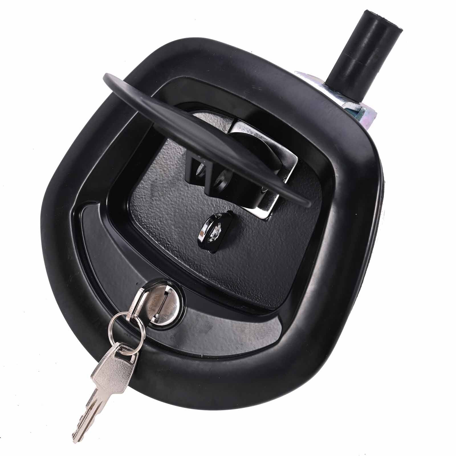 Black Power Operated Central Locking Handle Whale Tail Lock Recessed Folding 12V 3