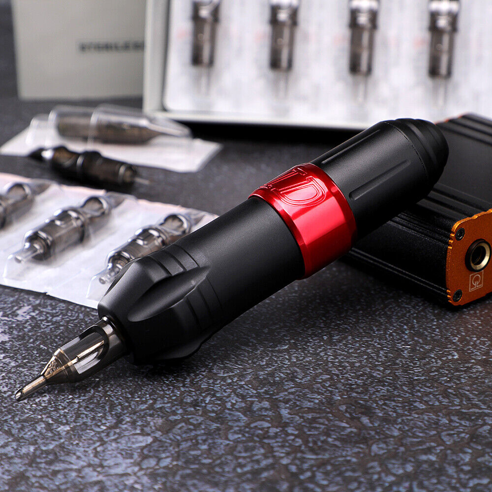 Complete Tattoo Kit rotary tattoo pen 8Inks [40Needle] Practice Skin AU-PLUG 6