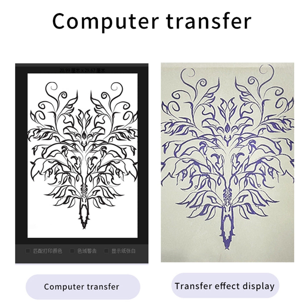 Wireless Tattoo Transfer Printer Portable Machine Clear Transfer Stencil Printer Black 4