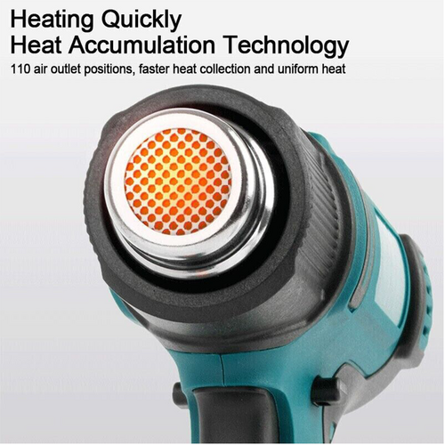 2200W Cordless Heat Gun Hot Air Gun Temperature 300~580 Degree Celsius For Makita 18V Battery 6