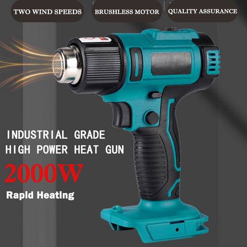 2000W Electric Hot Air Heat Gun with Nozzles Cordless Handheld For Makita 18V AU 7