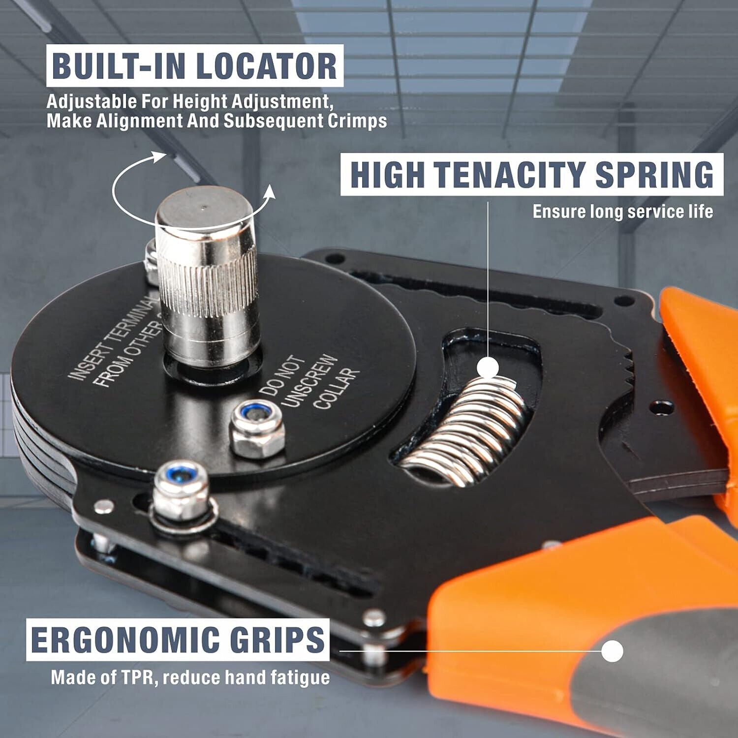 DT12 Crimper 4 Way Indent,8 Impression iCrimp Closed Barrel Type Deutsch Crimper 4