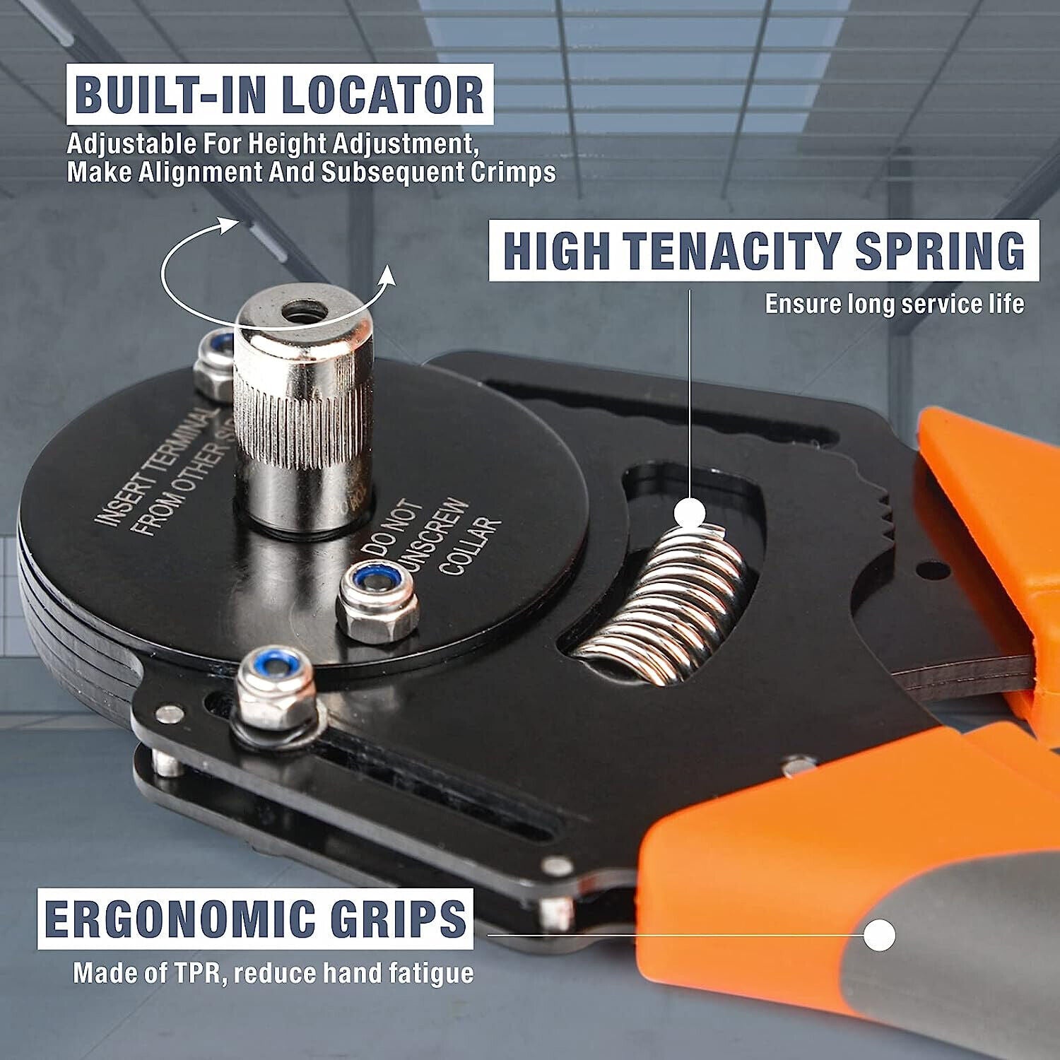 DT20 Crimper 4 Way Indent,8 Impression iCrimp Closed Barrel Type Deutsch Crimper 4
