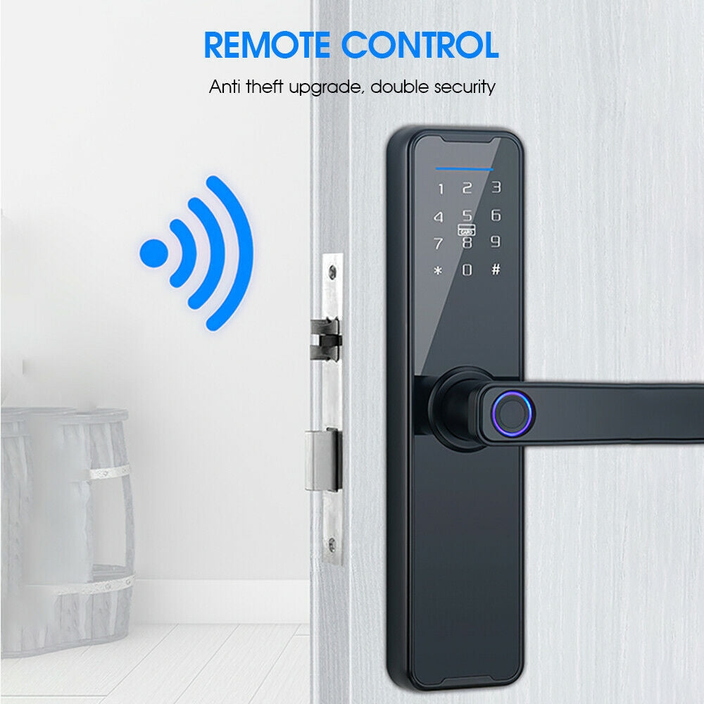 Digital Smart Door Lock Fingerprint APP Key Card Password Electronic Home Lock 3
