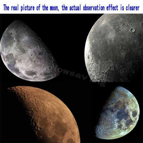 Pro Astronomical Telescope 114mm Aperture 875X Zoom HD High Resolution 12