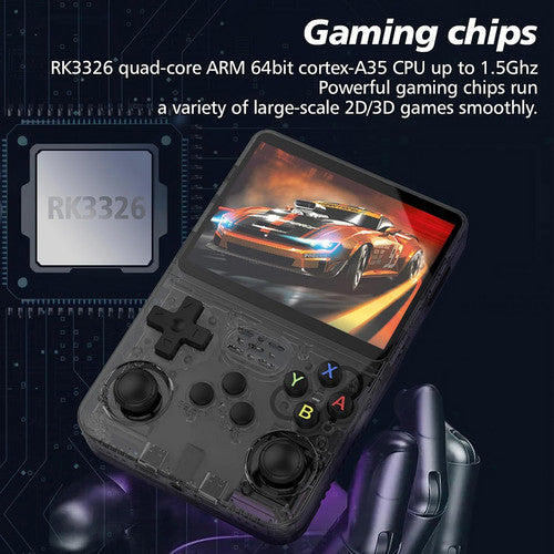 Gray Portable  Retro Handheld Game Console 128GB 10000+ Games Retro Handheld Games 5