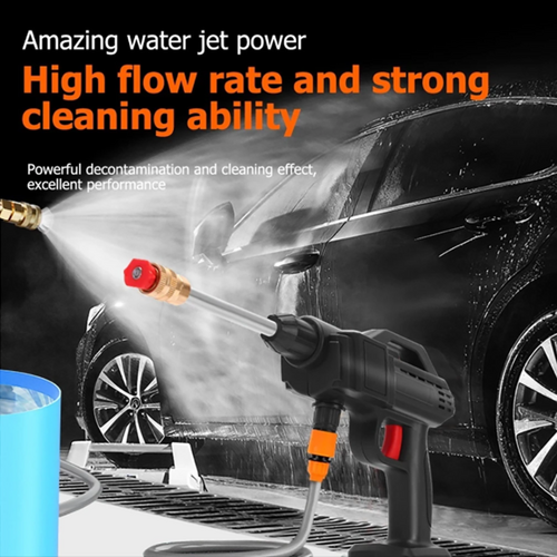 Electric Car Pressure Washer Cordless Spray Gun W/ 2 Battery Water Cleaner Tool 6