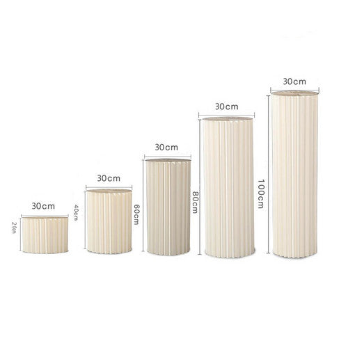 5 Hard Carboard Display Stand Round Plinth Cylinder Pedestal Wedding Flower 3