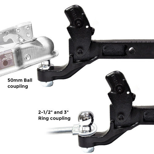 8 Ton Pintle Tow Hook Receiver Arm Hitch Towing Car Truck Heavy Duty Ball Combo 5