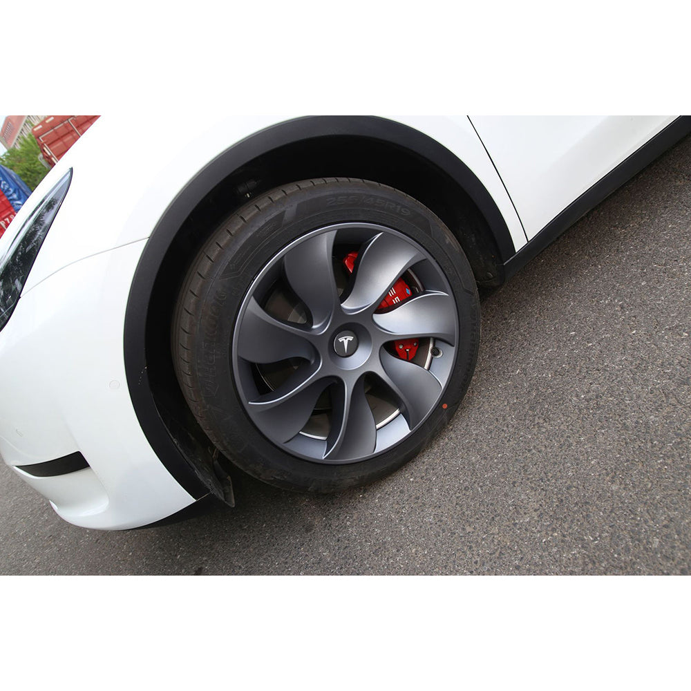 4PCS Wheel Cover Caps 19Inch ABS Gray Rim Hubcap Hub Cap For Tesla Model Y 3