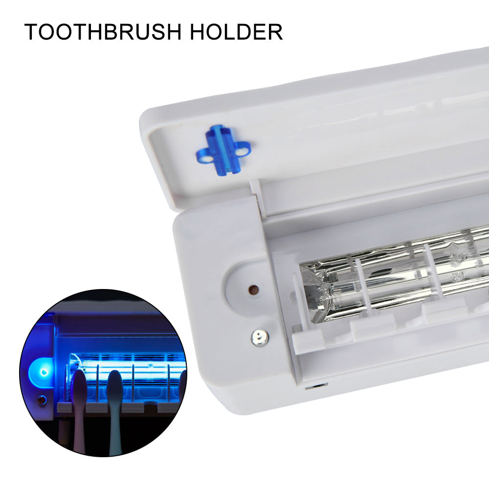 UV Lamp Sterilizer Toothbrush Holder Bathroom Automatic Toothpaste Health Clean 4