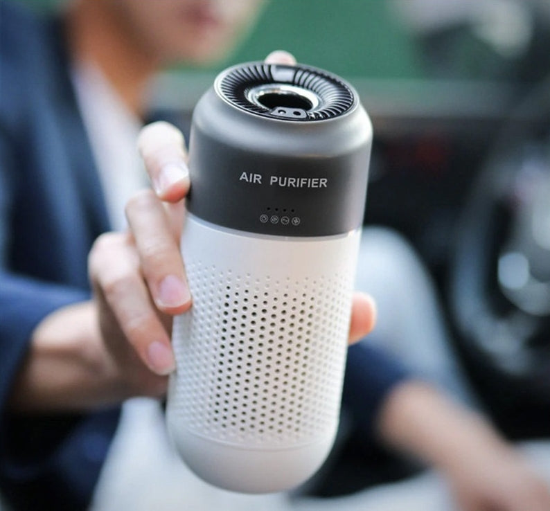 Car Air Purifier Air Freshener Portable Oxygen Bar Ozone Negative Ionizer Cleaner-White 4