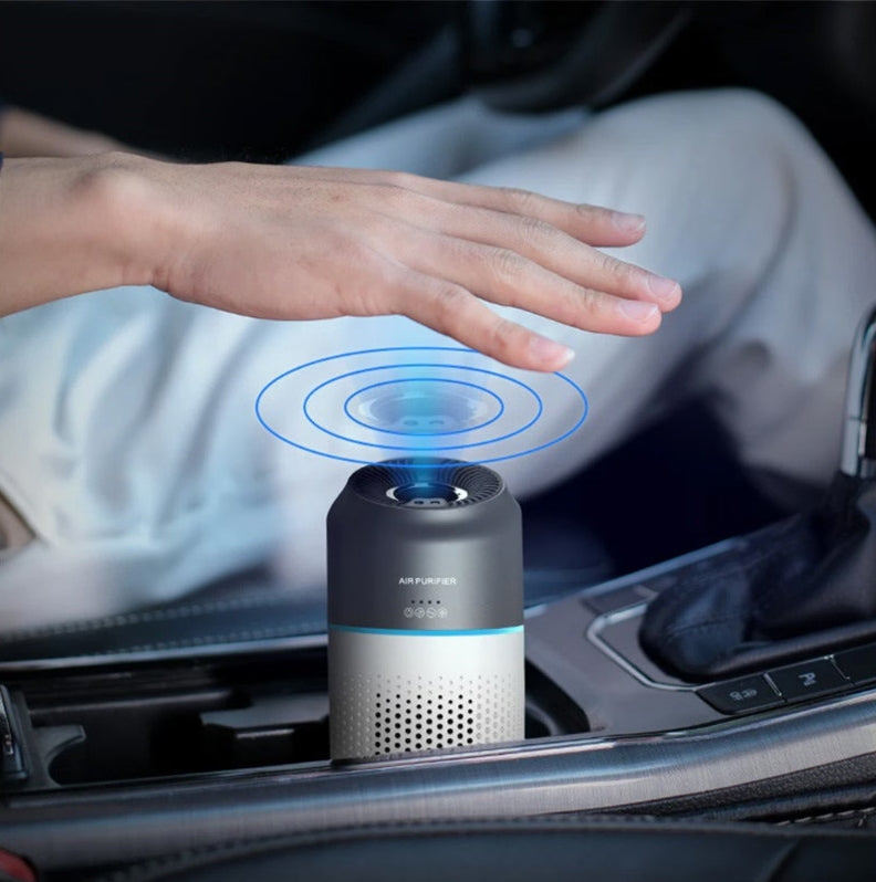 Car Air Purifier Air Freshener Portable Oxygen Bar Ozone Negative Ionizer Cleaner-White 6