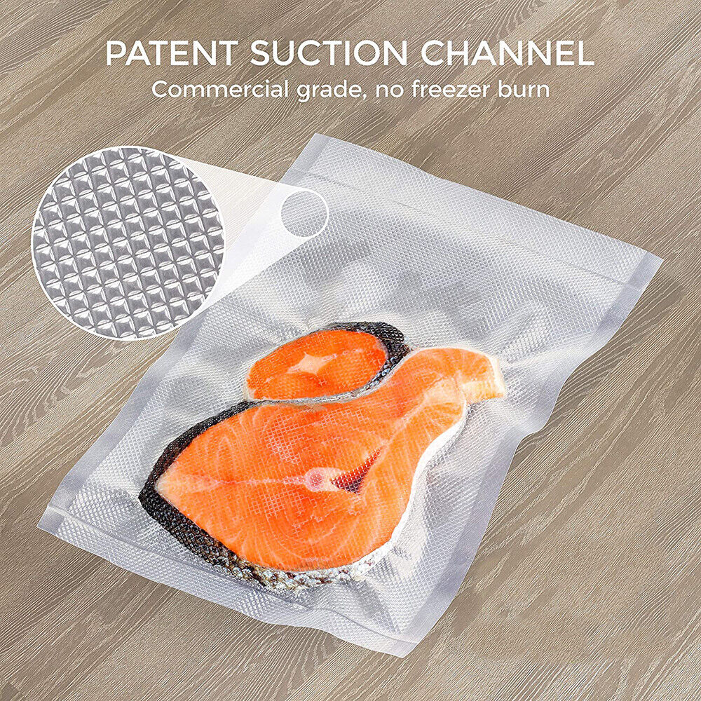 2ROLLS 25CM Vacuum Sealer Bags Rolls Vaccum Food Saver Storage Seal 6M 5