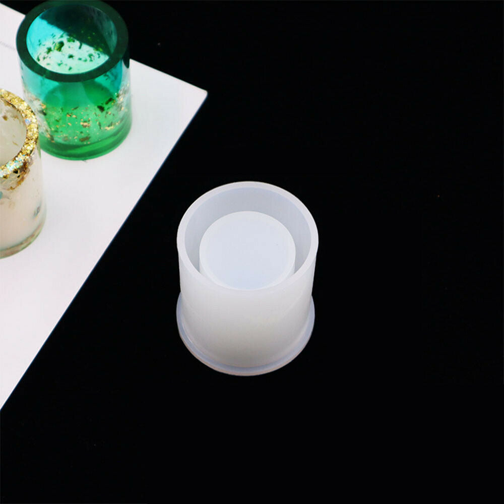 Silicone Mold Resin Epoxy Crystal Crafts Making Brush Pot Pen Holder Mould DIY 10
