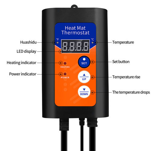 Thermostat Controller Seedling Heat Mat Heating Pad Plant Seed Start AU PLUG 5