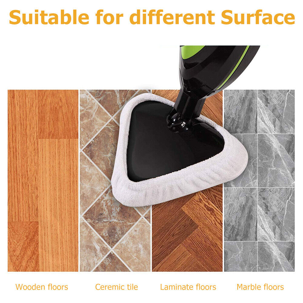 6PCS For H2O H20 Steam Mop Pads Replacement Reusable Washable Cloths Microfiber 4