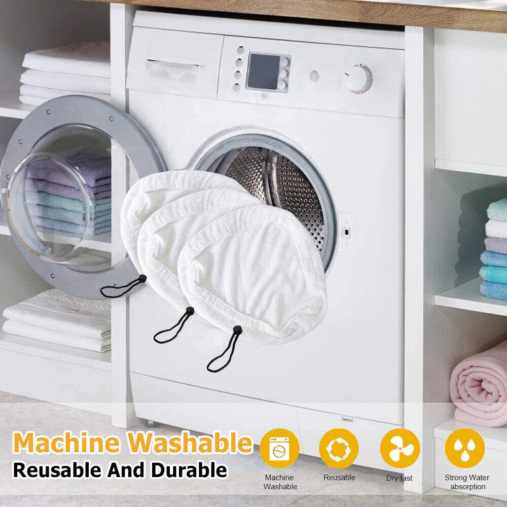 6PCS For H2O H20 Steam Mop Pads Replacement Reusable Washable Cloths Microfiber 7