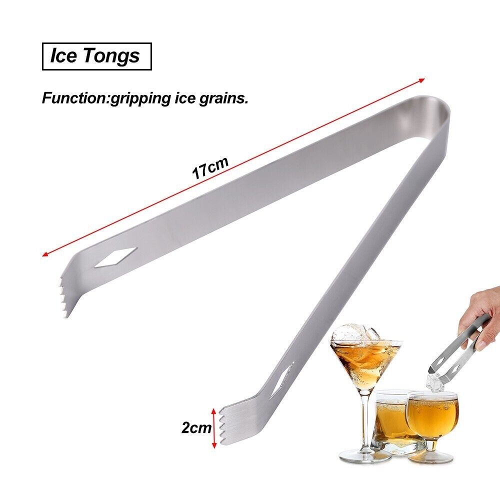 Boston Cocktail Shaker Set Maker Mixer Martini Spirit Bar Strainer Bartender Kit 10