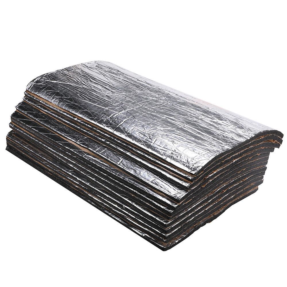 12PCS Car Engine Bay Bonnet Sound Deadener Noise Insulation Foam Proofing Heat 4