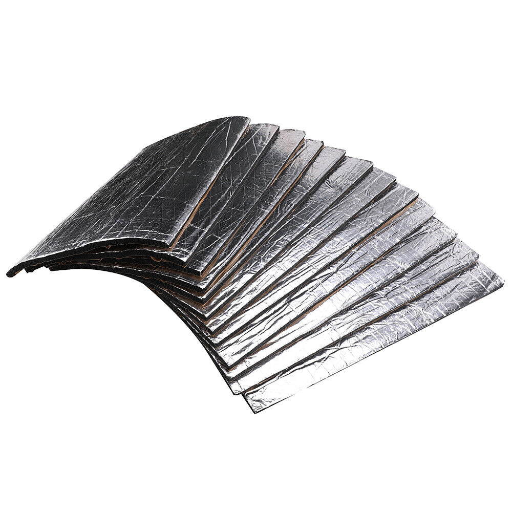 12PCS Car Engine Bay Bonnet Sound Deadener Noise Insulation Foam Proofing Heat 6