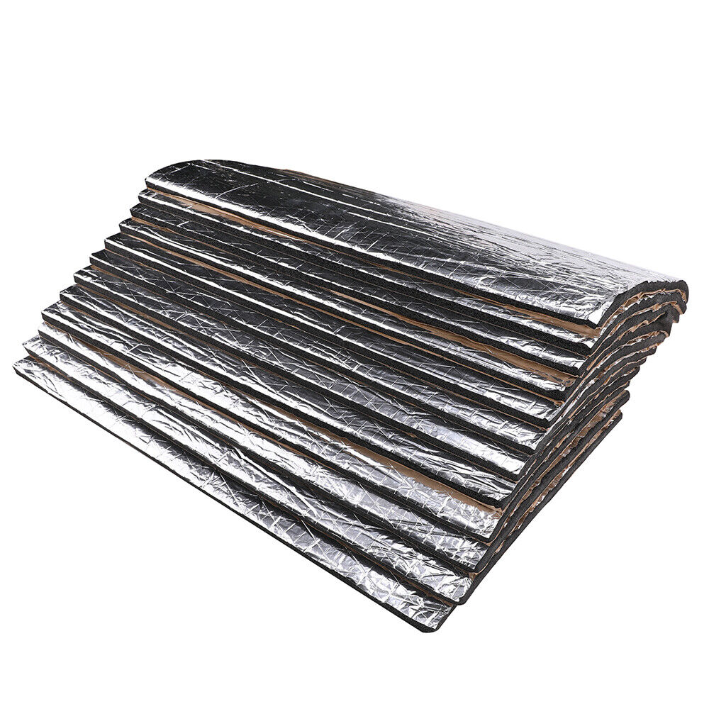 12PCS Car Engine Bay Bonnet Sound Deadener Noise Insulation Foam Proofing Heat 9