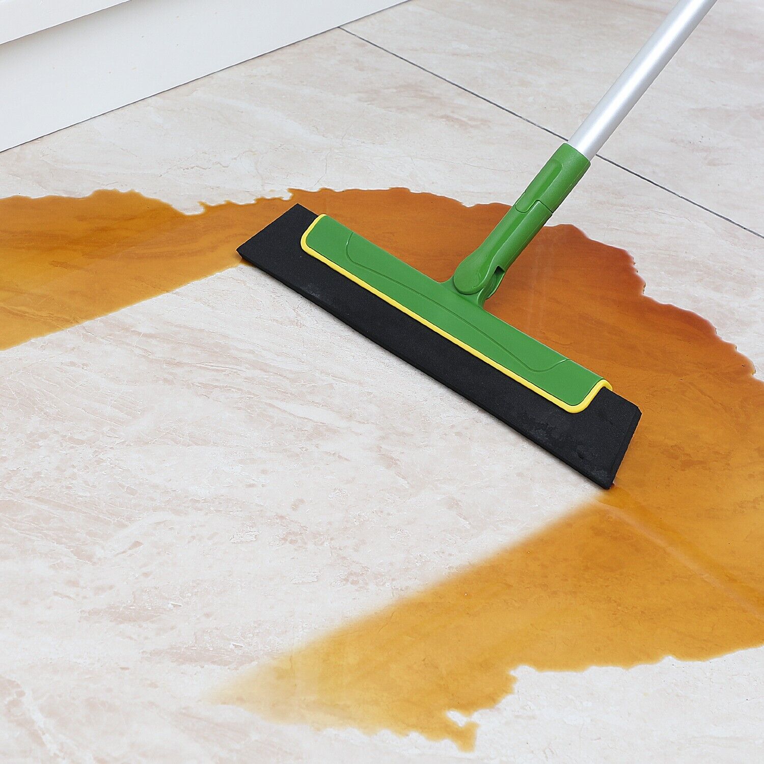 Green Floor Squeegee WiperBroom Floor Tile Cleaning Household Extendable Handle 7