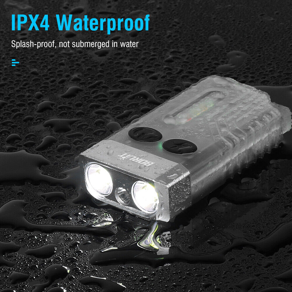V10 LED Keychain EDC Flashlight USB Rechargeable Magnetic Torch Work Lamp 5