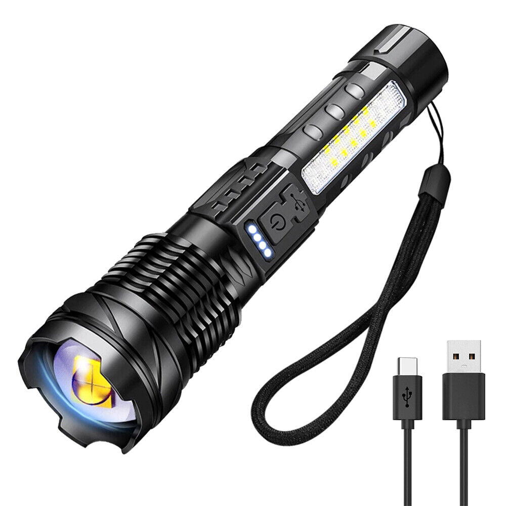 Super Bright 30W 14LED Flashlight White Laser Tactical Torch Lamp for Camping AU 3