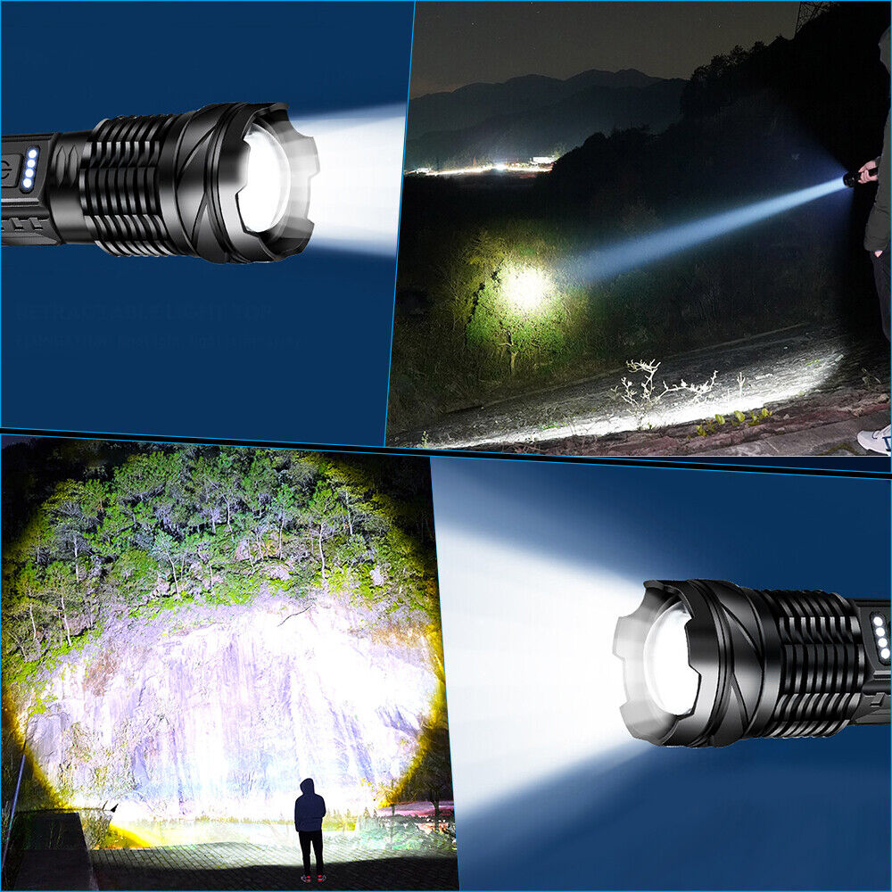 Super Bright 30W 14LED Flashlight White Laser Tactical Torch Lamp for Camping AU 5