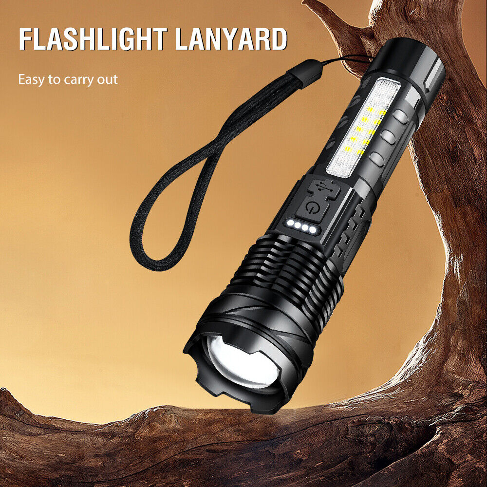 Super Bright 30W 14LED Flashlight White Laser Tactical Torch Lamp for Camping AU 12