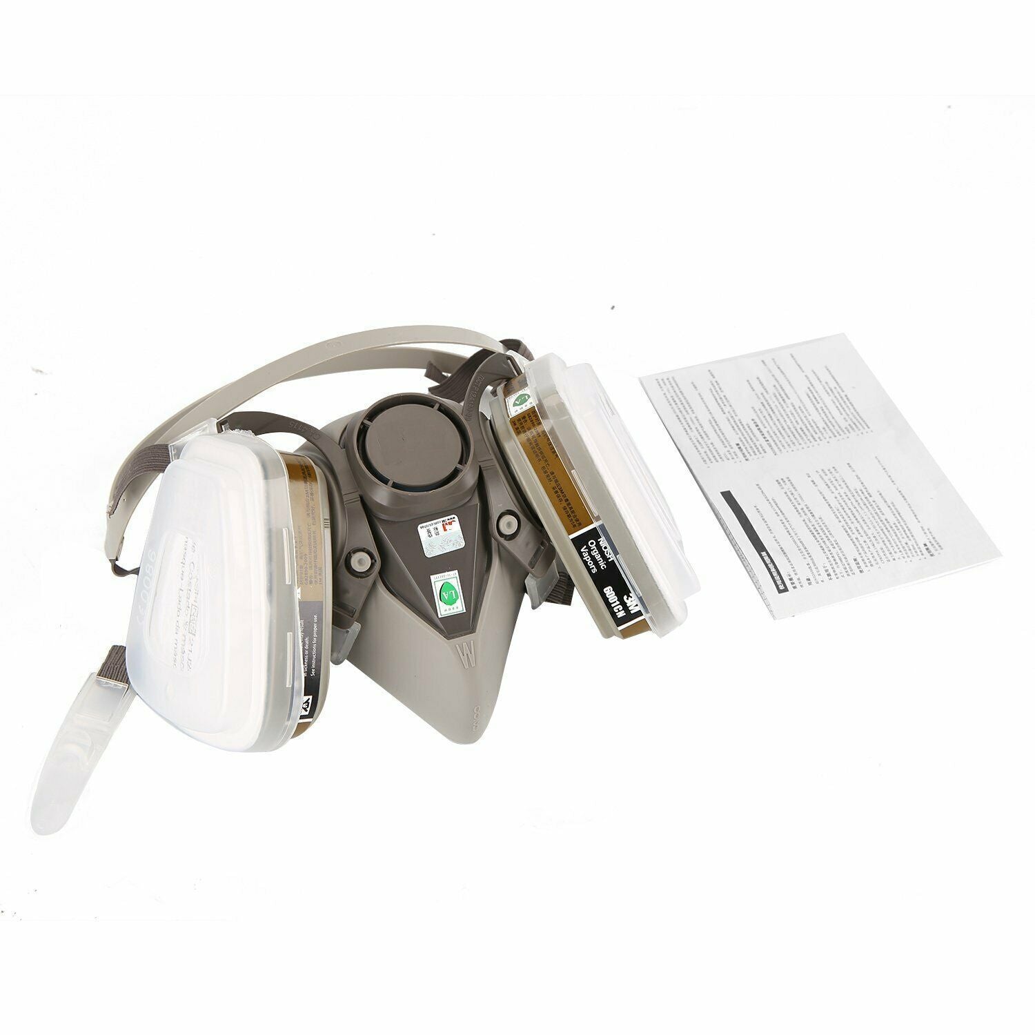 7 IN 1 Gas Mask Full Face Respirator Paint Spray Chemical Facepiece Reusable AU 6