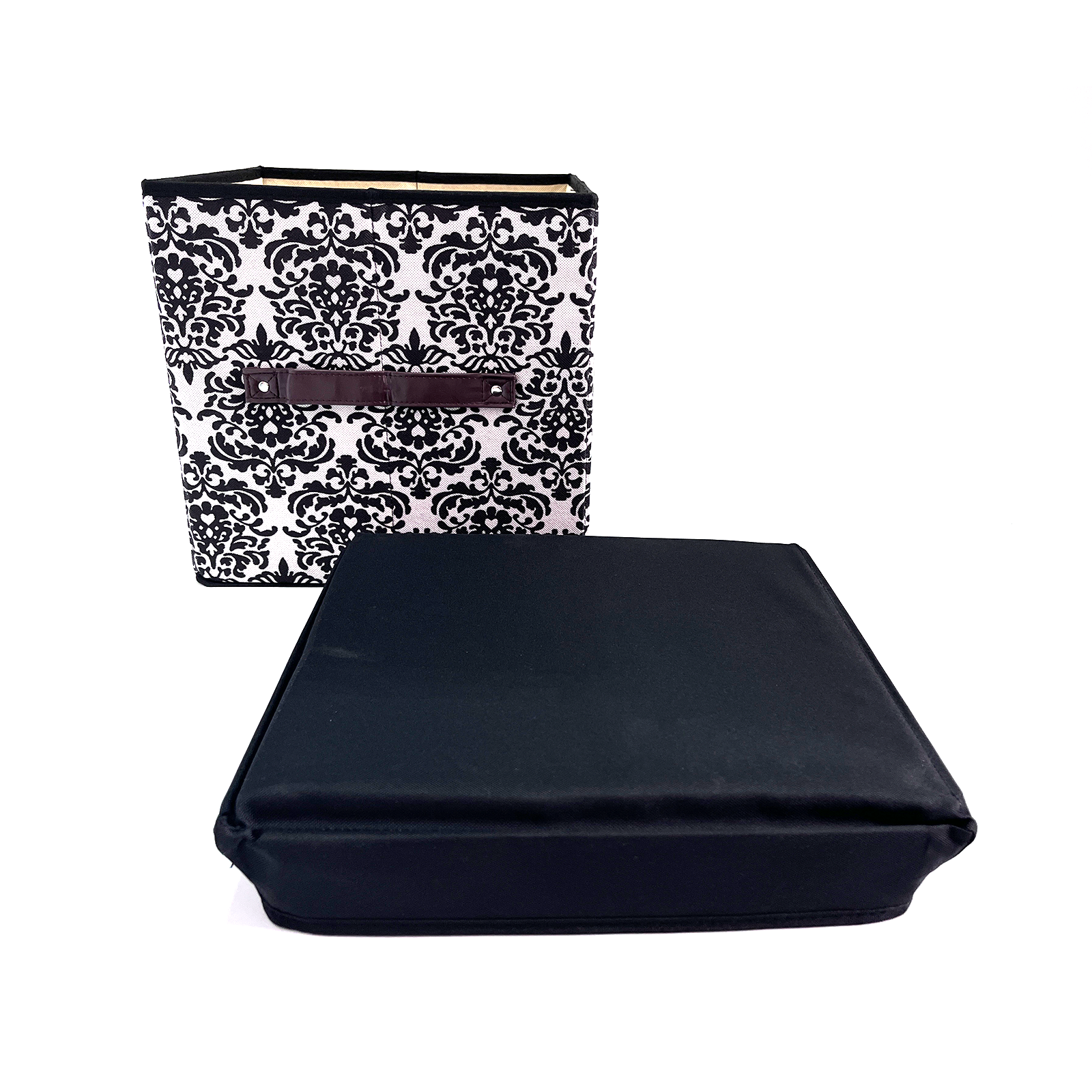 Folding Ottoman Storage Stool Cube Footstool Stool Blanket Box With Cover AU 3