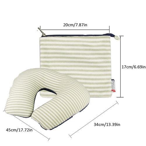 Inflatable U Shaped Travel Neck Pillow Portable Car Flight Head Rest Cushion 4