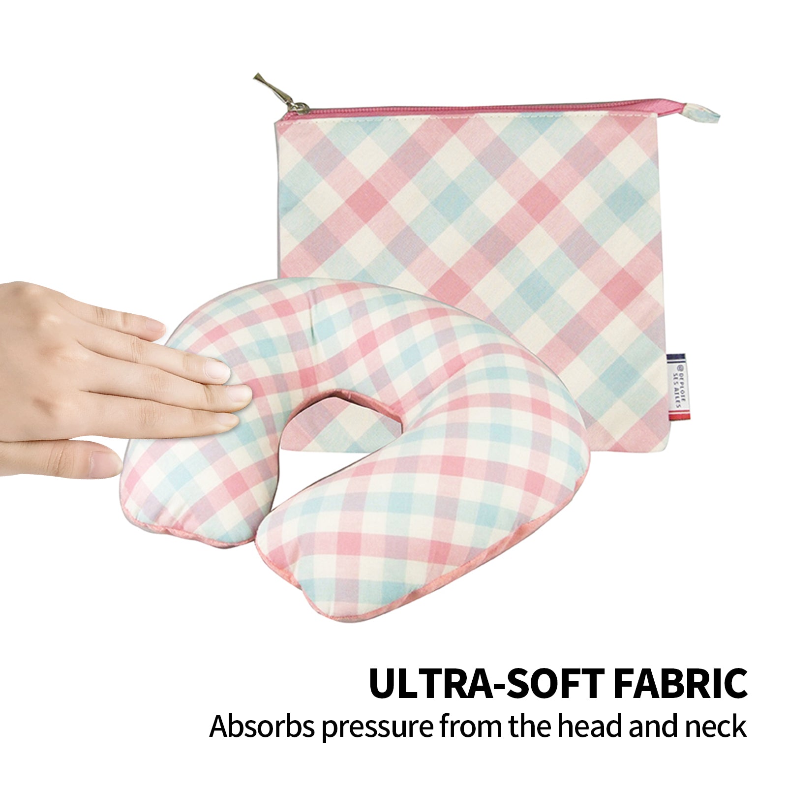 Inflatable U Shaped Travel Neck Pillow Portable Car Flight Head Rest Cushion 3