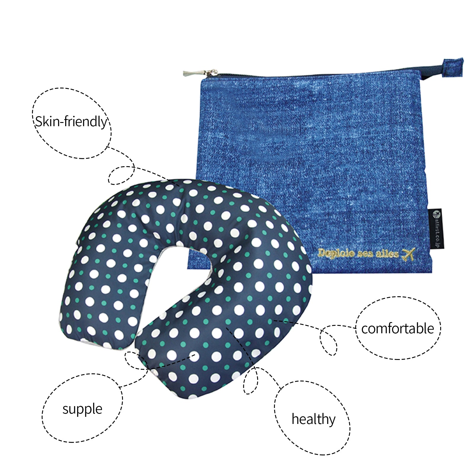 Inflatable U Shaped Travel Neck Pillow Portable Car Flight Head Rest Cushion 3