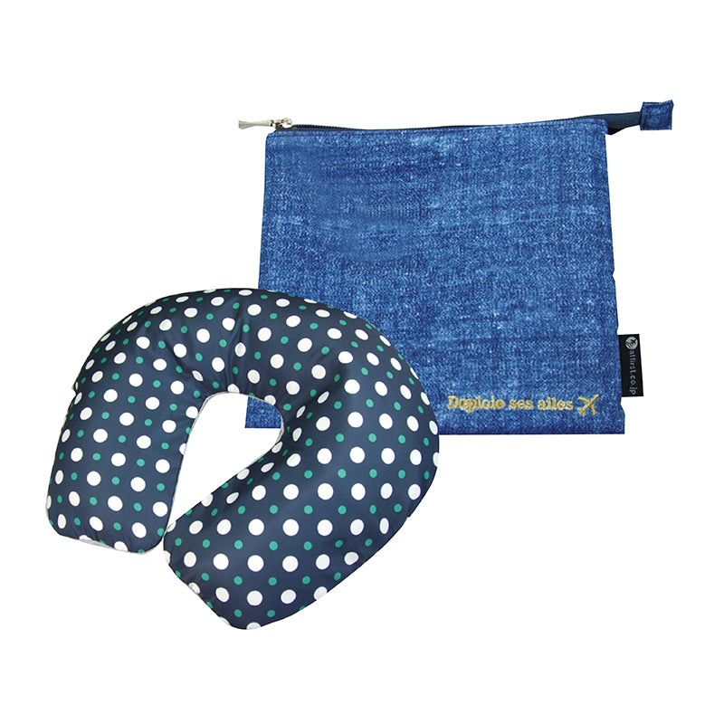 Inflatable U Shaped Travel Neck Pillow Portable Car Flight Head Rest Cushion 4