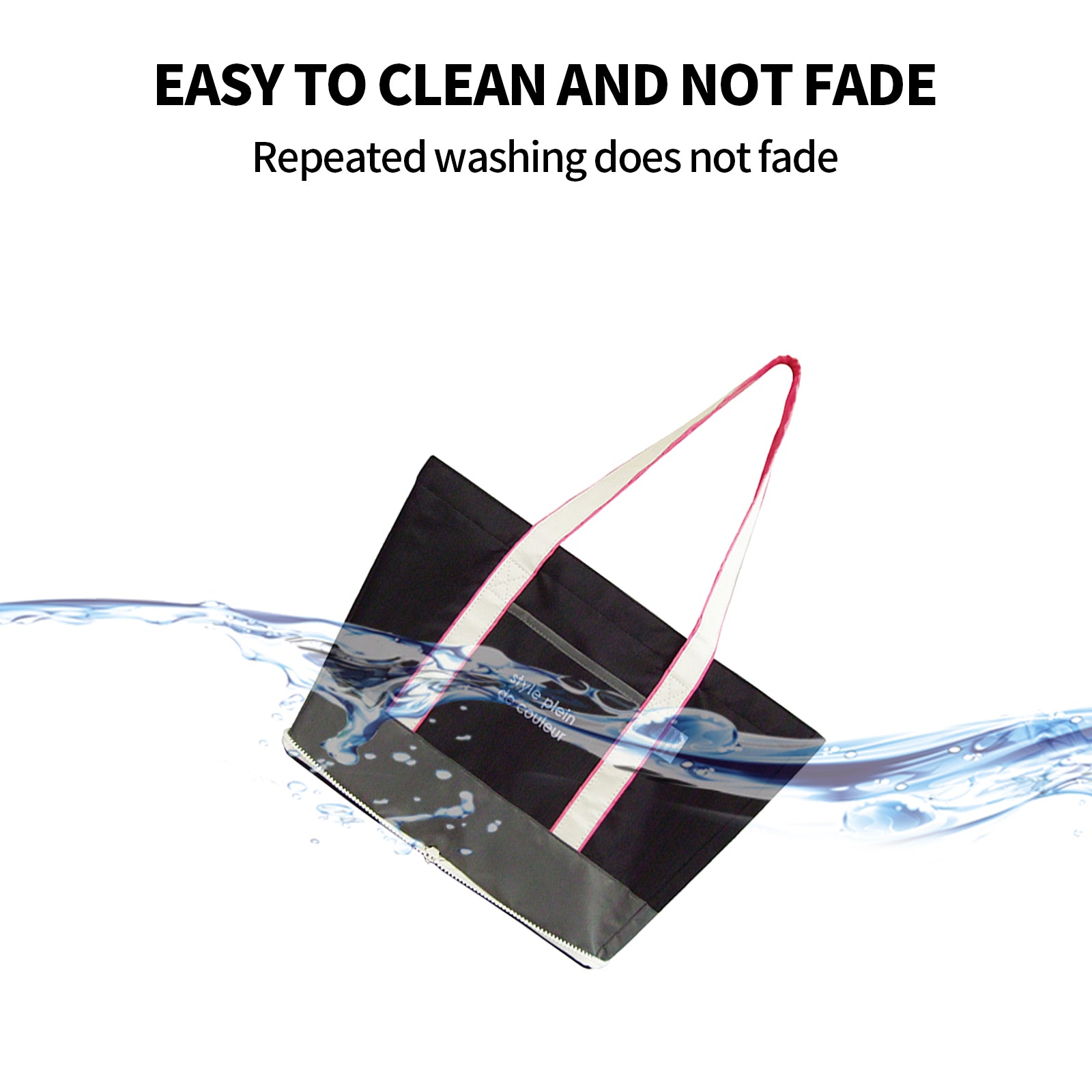 Large Supermarket Shopping Bag Eco Grocery Shoulder Bag Tote Foldable Reusable 3