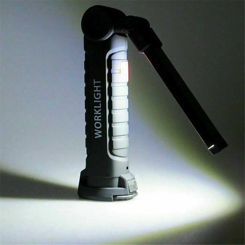 Portable COB LED Work Light Car Garage Mechanic USB Rechargeable Torch Lamp AU 3
