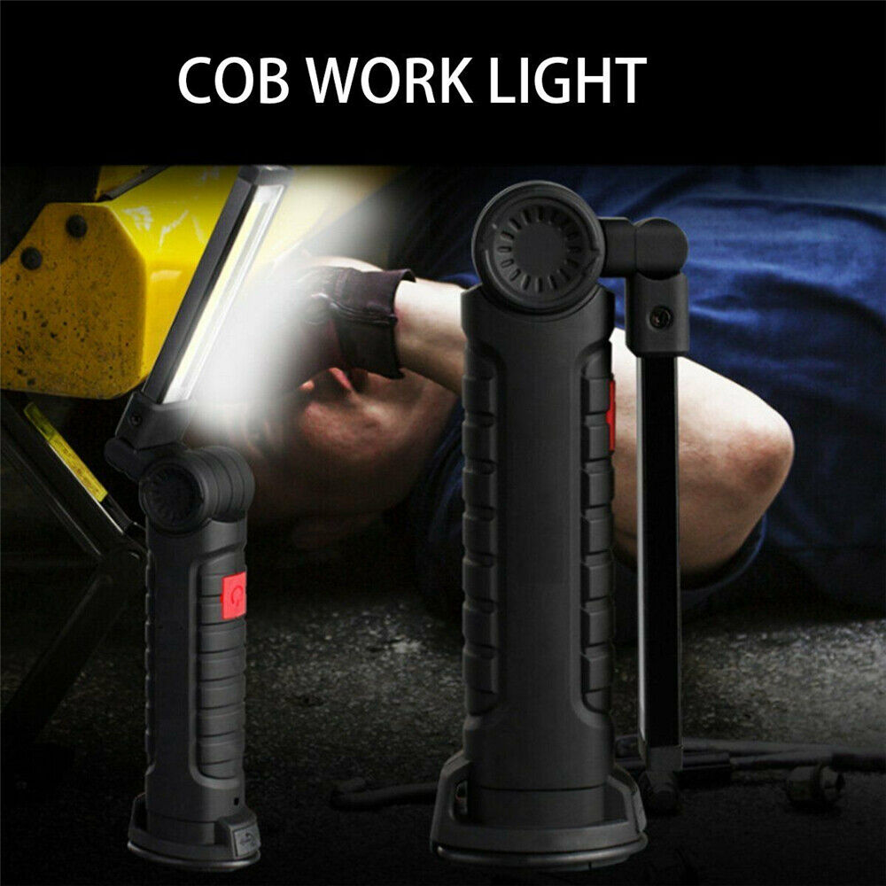 Portable COB LED Work Light Car Garage Mechanic USB Rechargeable Torch Lamp AU 5