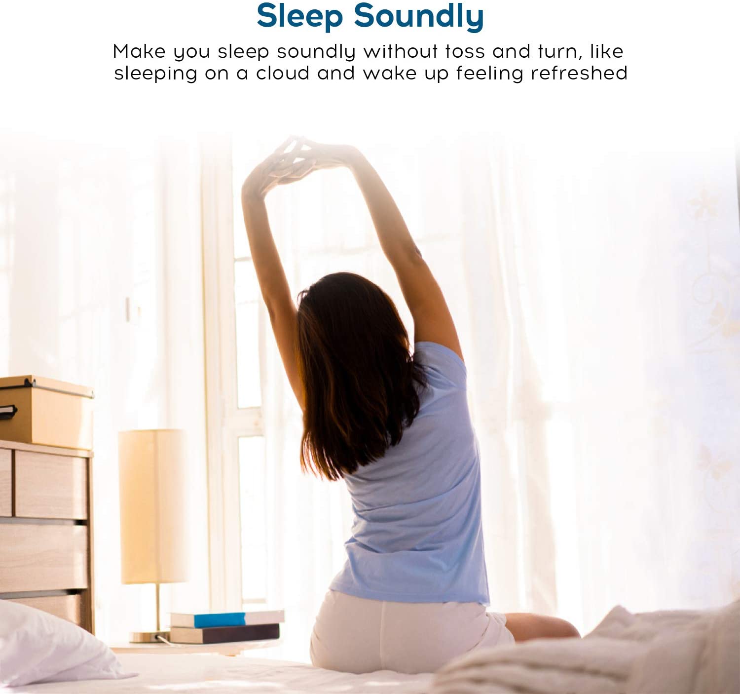 Bamboo Pillowtop Mattress Topper Luxury Bedding Mat Pad Protector Cover King Single 108 x 203 cm 12