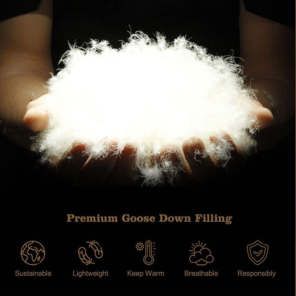 Goose Feather Down Quilt 500 GSM Duvet Doonas Queen:210x210cm