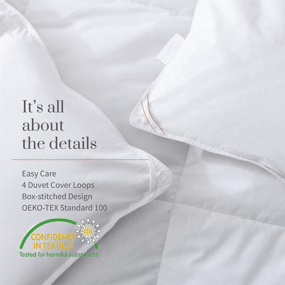 Goose Feather Down Quilt 500 GSM Duvet Doonas Queen:210x210cm 8