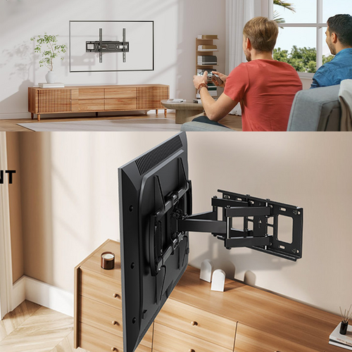 Full Motion Wall Mount TV Bracket Swivel & Tilt LED17 32 40 43 50 55 60 65 70 75 Double arm 4