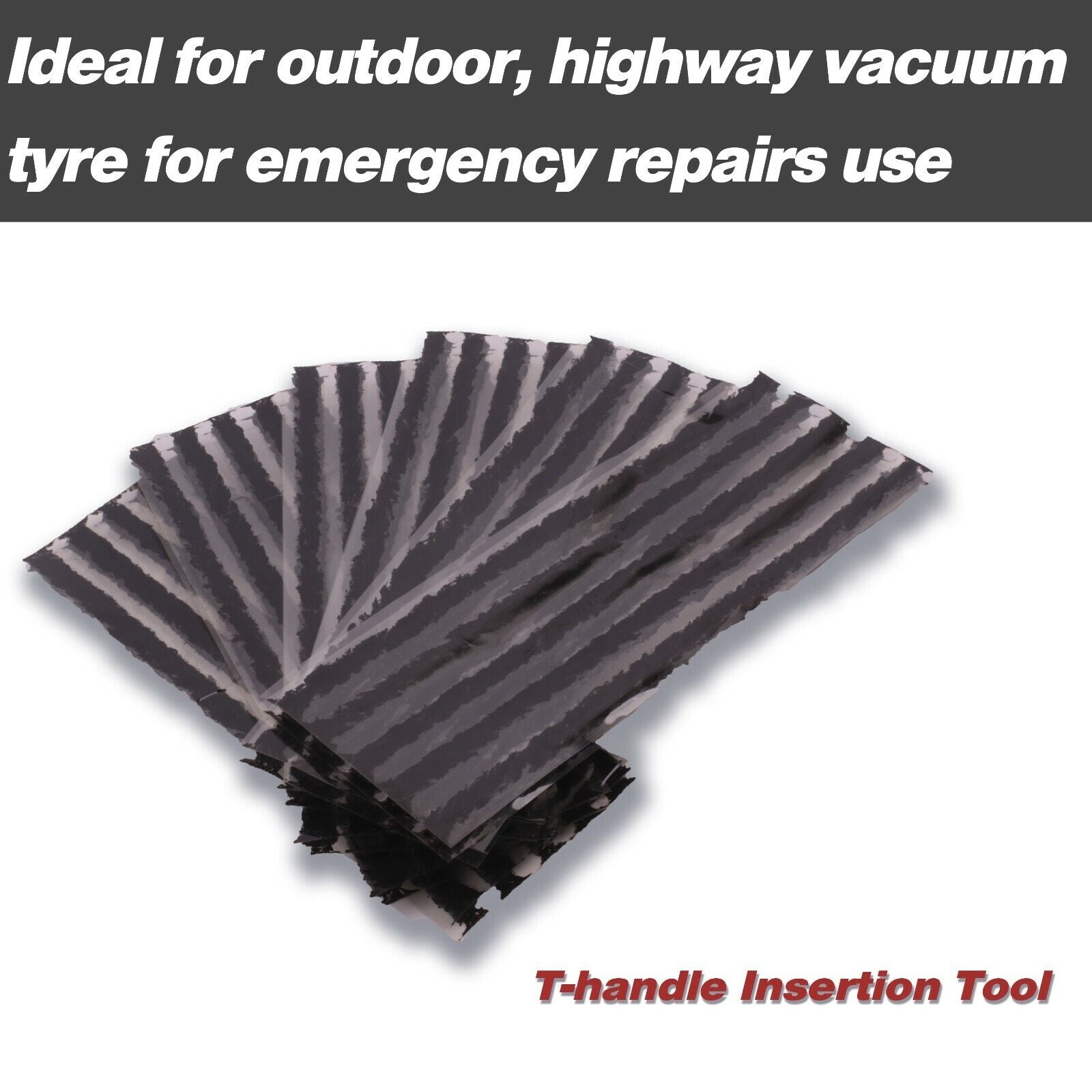 56Pc Tyre Puncture Repair Kit Tube Recovery Plugs Heavy Duty Car 4WD With Case 5